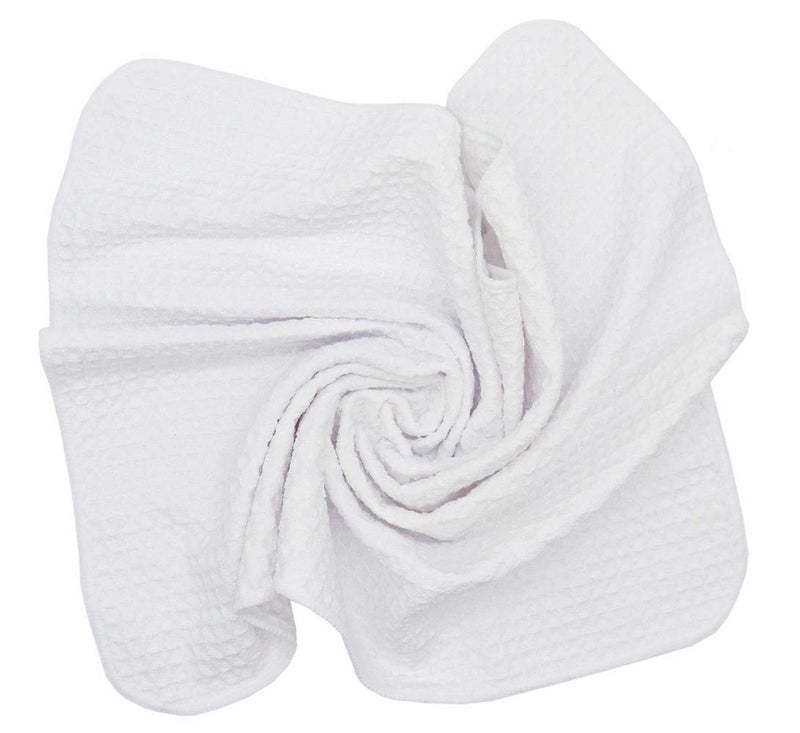 VeraSong Waffle Weave Kitchen Towels Thick Microfiber Dish Drying Towels Absorbent Tea Towels Hand Towel Lint Free 16Inch x 24Inch 3 Pack White - Image 5